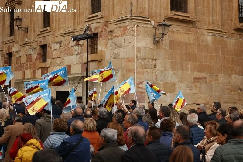 Mitin del PP en Salamanca con Rajoy, Mañueco y Carbayo. Fotos: David Sañudo