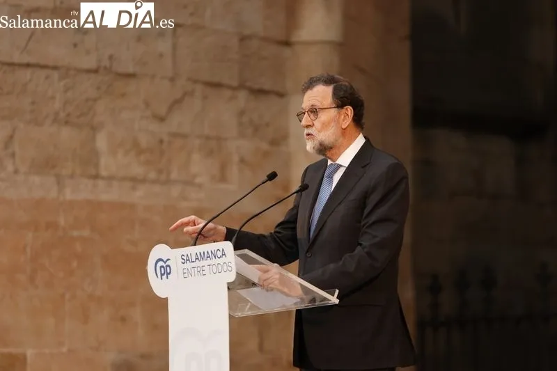 Mitin del PP en Salamanca con Rajoy, Mañueco y Carbayo. Fotos: David Sañudo