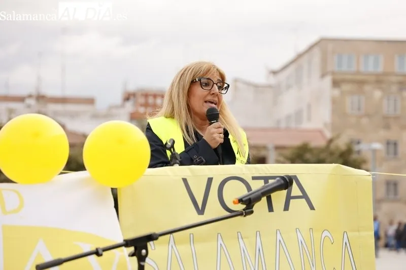 Cierre de la campaña electoral de Salamanca Valiente. Fotos: David Sañudo