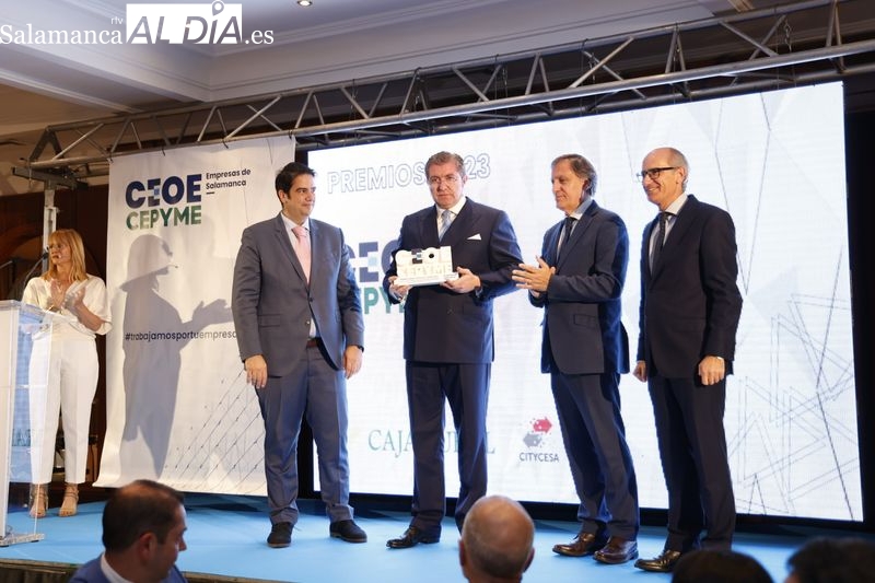 Ceremonia de entrega de los Premios CEOE CEPYME Salamanca 2023. Fotos: David Sañudo