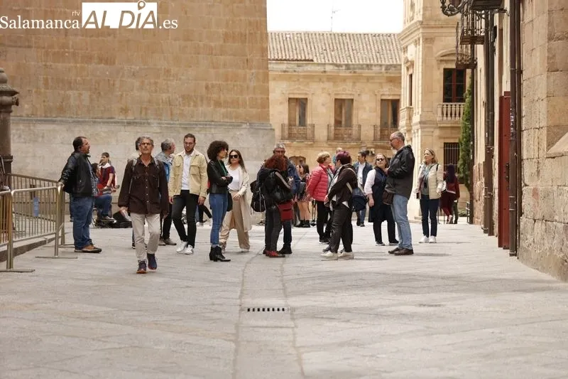 Ambiente en el centro de Salamanca este sábado. Fotos: David Sañudo
