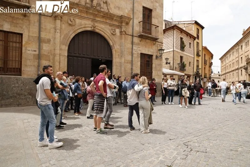 Ambiente en el centro de Salamanca este sábado. Fotos: David Sañudo