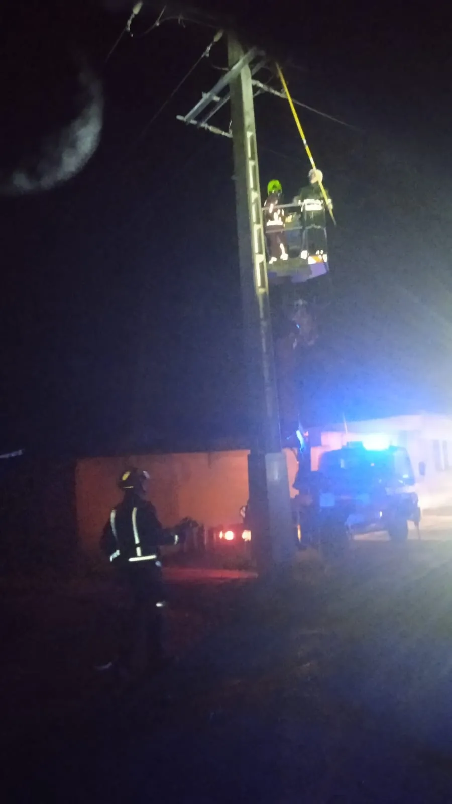 Los Bomberos de Peñaranda intervenían de madrugada en un incendio en Villoria