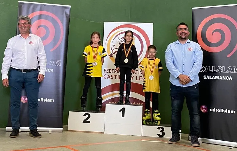 María Sánchez Borrego, una de las medallistas salmantinas, lograba dos oros en la modalidad battle y classic