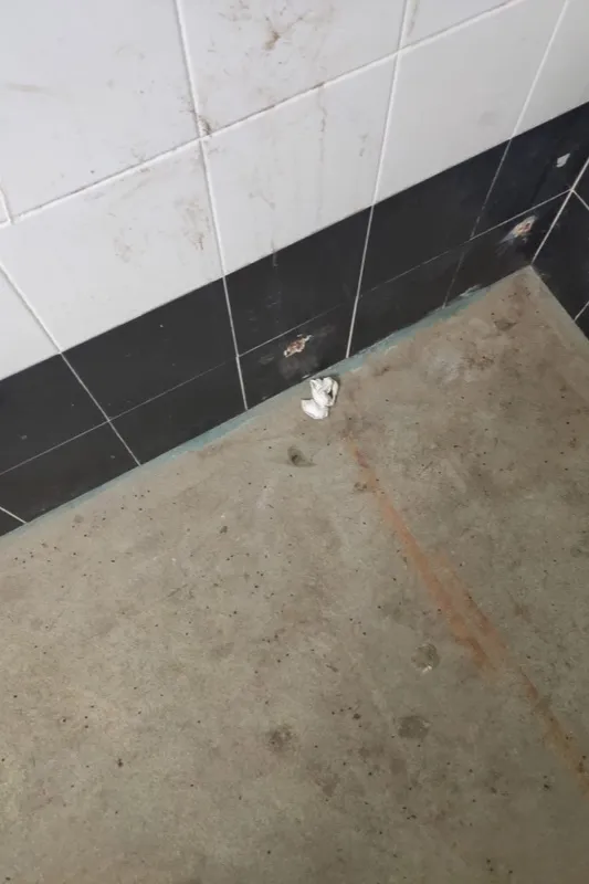 Imágenes recibidas sobre la posible situación de la zona de aseo del estadio El Tori en Salamanca