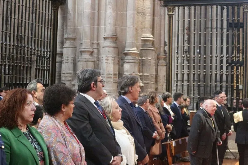 Bendición de las imágenes de María Santísima del Dulce Nombre y San Juan Evangelista, de la Archicofradía del Rosario de Salamanca, en la Catedral. Foto de Semana Santa Salamanca