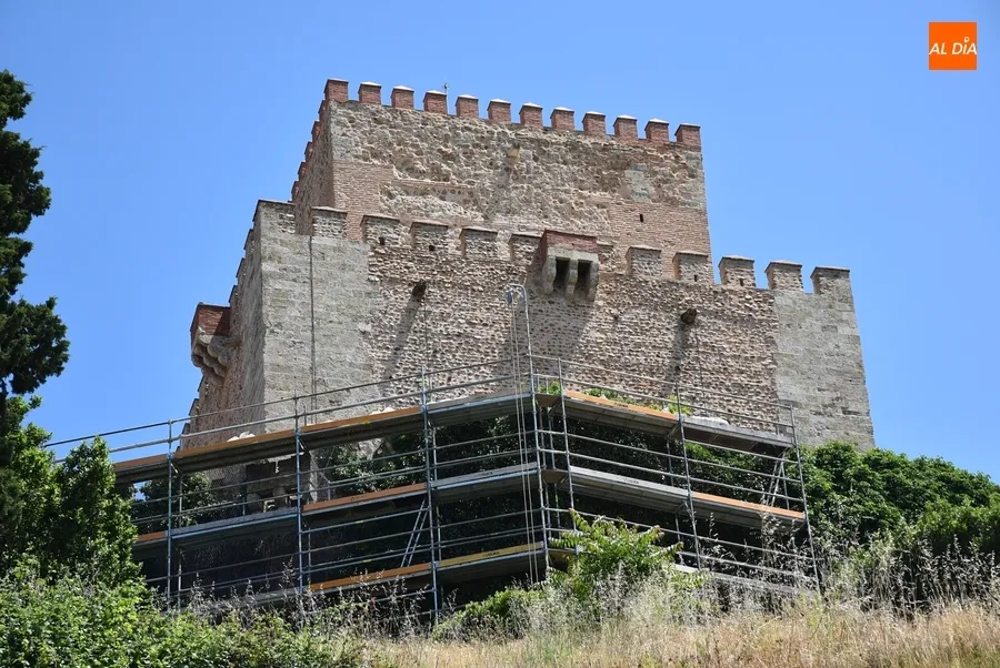 Foto 3 - Comienza la retirada por motivos de seguridad de toda la hiedra del Parador