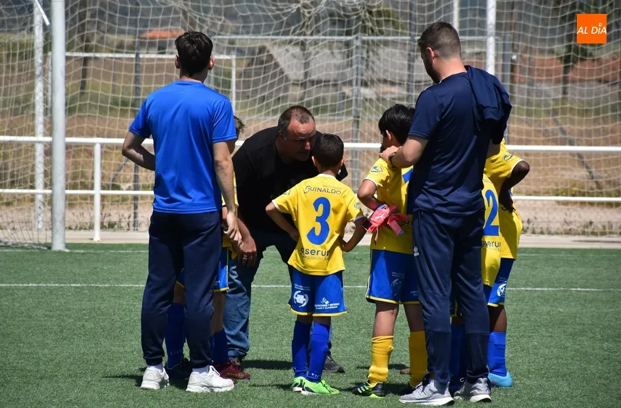 Foto 11 - Los benjamines del Ciudad Rodrigo festejan por todo lo alto, con chapuz&oacute;n incluido, sus t&iacute;tulos ligueros