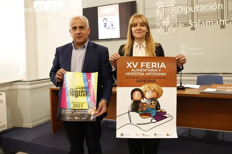 Presentación de la XV Feria Alimentaria y Muestra Artesana de Ledesma, en la Diputación. Foto de David Sañudo