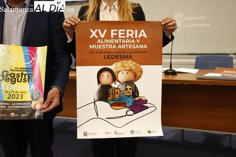 Presentación de la XV Feria Alimentaria y Muestra Artesana de Ledesma, en la Diputación. Foto de David Sañudo