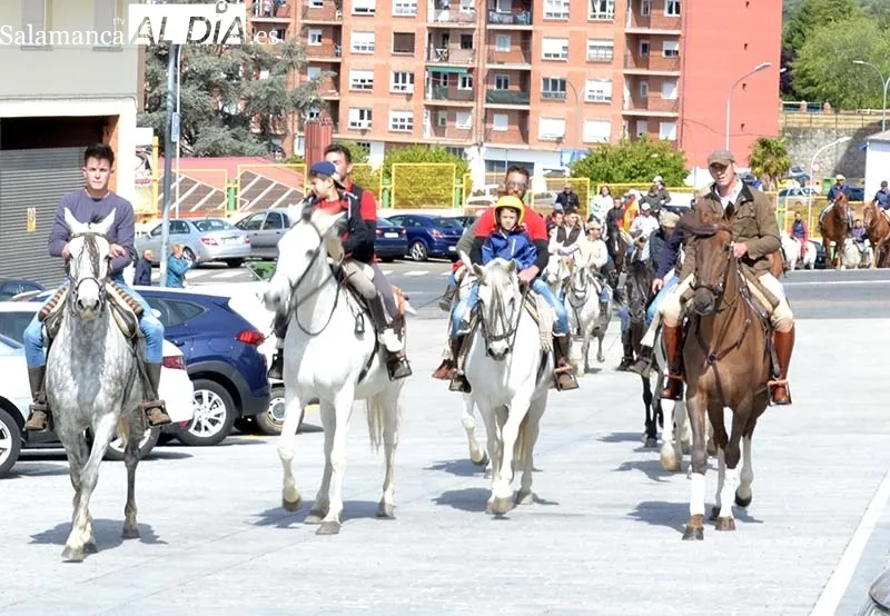 Foto 10 - Los caballistas recorren B&eacute;jar siendo el foco de todas las miradas