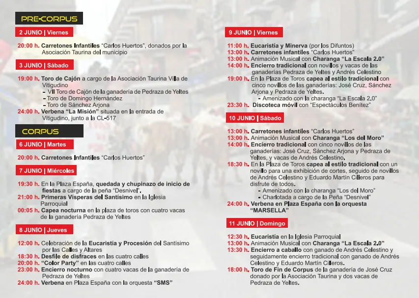 Foto 2 - Vitigudino ya tiene al completo el programa de las fiestas del Corpus
