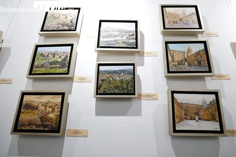 Exposición en el Casino de Salamanca del artista Francisco Medina. Foto de David Sañudo