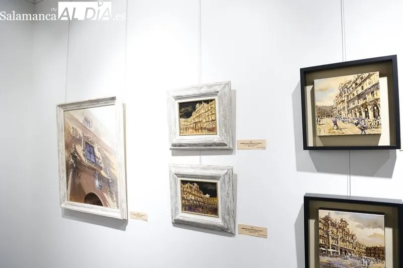 Exposición en el Casino de Salamanca del artista Francisco Medina. Foto de David Sañudo