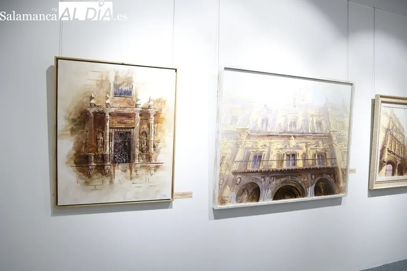 Exposición en el Casino de Salamanca del artista Francisco Medina. Foto de David Sañudo
