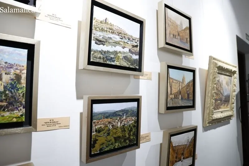 Exposición en el Casino de Salamanca del artista Francisco Medina. Foto de David Sañudo