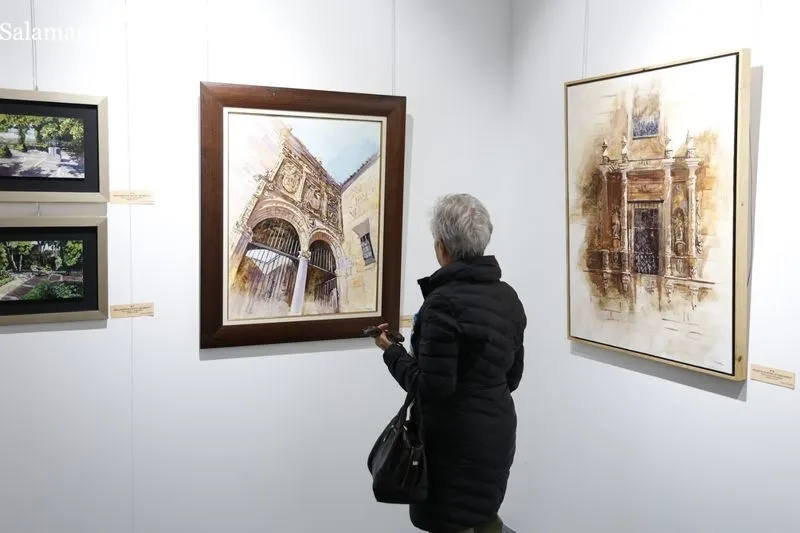 Exposición en el Casino de Salamanca del artista Francisco Medina. Foto de David Sañudo