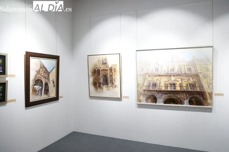 Exposición en el Casino de Salamanca del artista Francisco Medina. Foto de David Sañudo