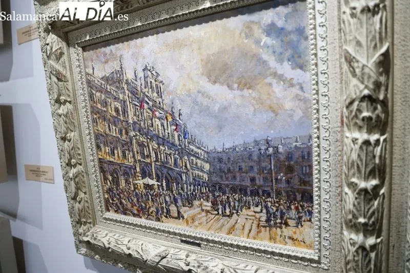 Exposición en el Casino de Salamanca del artista Francisco Medina. Foto de David Sañudo