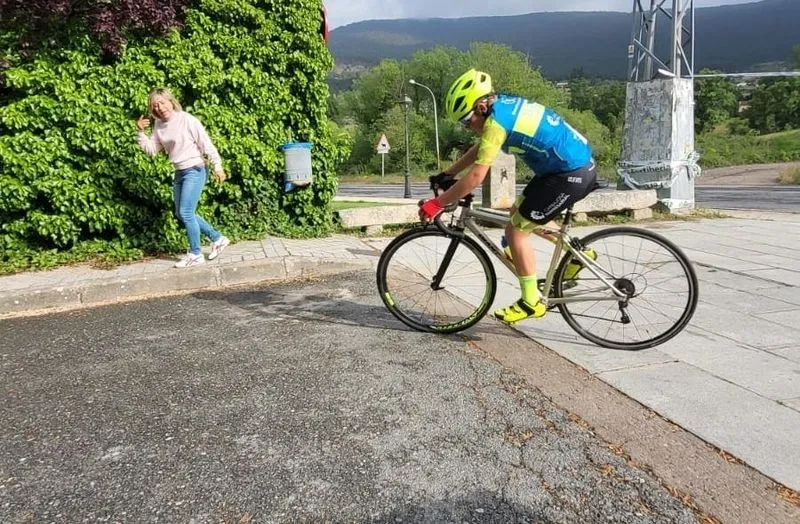 Corredores del Escuela de Ciclismo Salmantina