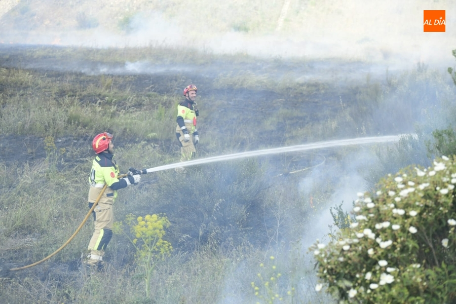Foto 6 - Registrado un incendio junto a la A-62 a la altura de Sancti-Spíritus