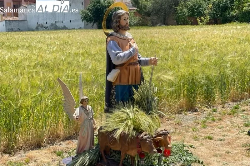 Agricultores y vecinos celebraban a San Isidro en Peñaranda