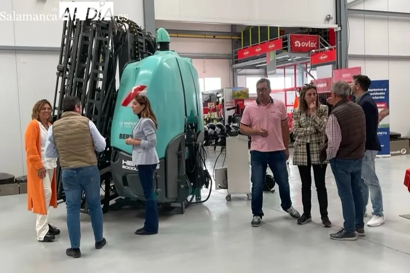 La portavoz de Agricultura del Grupo del Partido Popular en el Congreso, Milagros Marcos, visitaba Peñaranda junto a Eva López