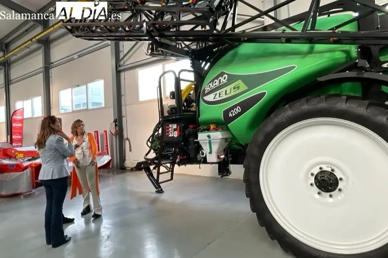 La portavoz de Agricultura del Grupo del Partido Popular en el Congreso, Milagros Marcos, visitaba Peñaranda junto a Eva López
