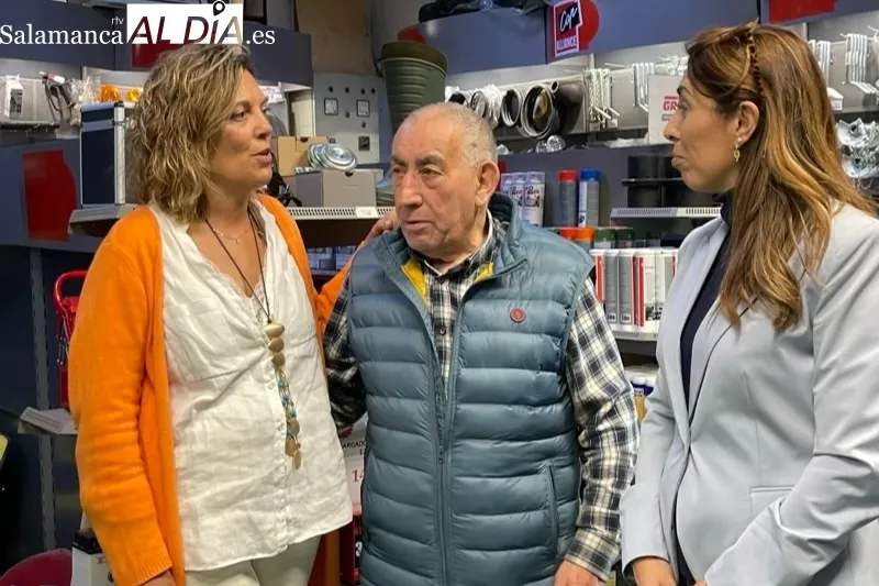 La portavoz de Agricultura del Grupo del Partido Popular en el Congreso, Milagros Marcos, visitaba Peñaranda junto a Eva López