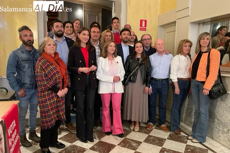 El Teatro Calderón acogía el gran mitin de campaña del PSOE junto a la Ministra de Justicia Pilar Llop