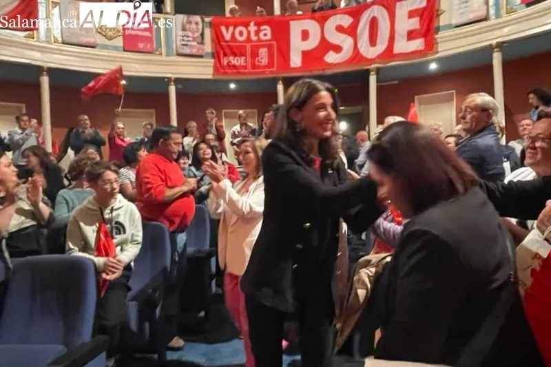 El Teatro Calderón acogía el gran mitin de campaña del PSOE junto a la Ministra de Justicia Pilar Llop