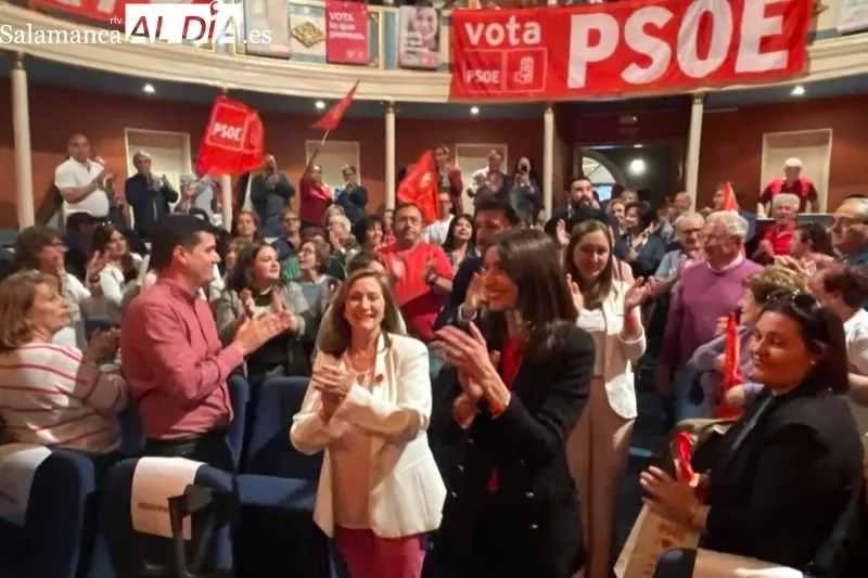 El Teatro Calderón acogía el gran mitin de campaña del PSOE junto a la Ministra de Justicia Pilar Llop