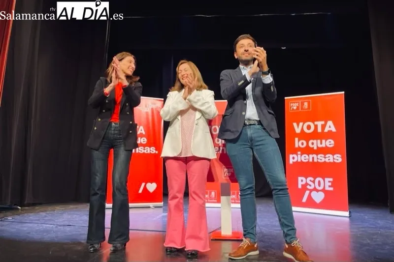 El Teatro Calderón acogía el gran mitin de campaña del PSOE junto a la Ministra de Justicia Pilar Llop