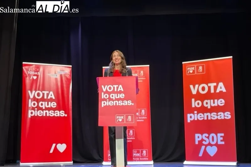 El Teatro Calderón acogía el gran mitin de campaña del PSOE junto a la Ministra de Justicia Pilar Llop