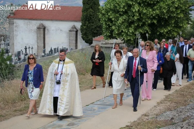 La familia Carreto Martín ejercía este año la mayordomía de Nuestra Señora la Virgen del Castillo en Vilvestre