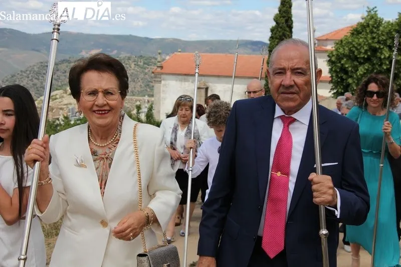 La familia Carreto Martín ejercía este año la mayordomía de Nuestra Señora la Virgen del Castillo en Vilvestre