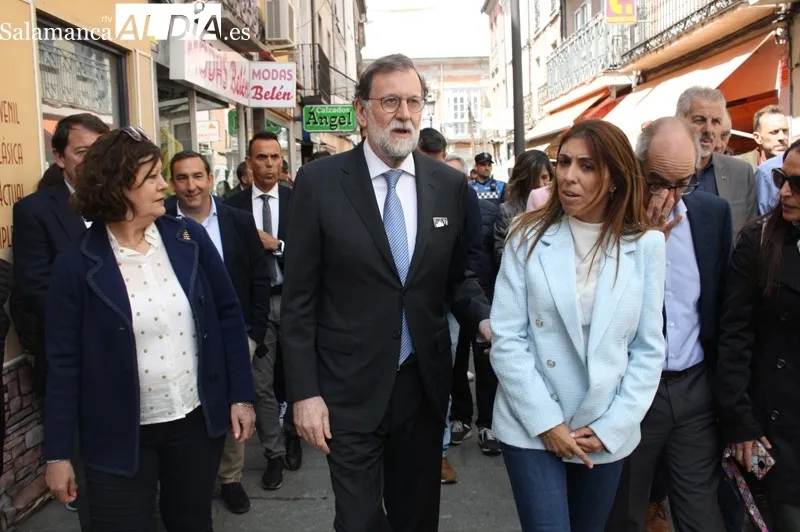 Mariano Rajoy visitaba este jueves el mercado semanal de Peñaranda