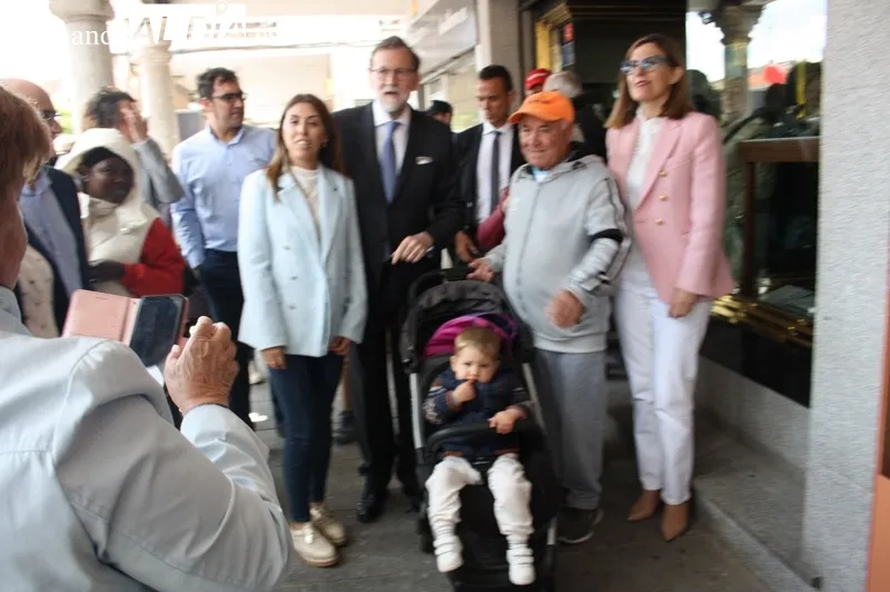 Mariano Rajoy visitaba este jueves el mercado semanal de Peñaranda