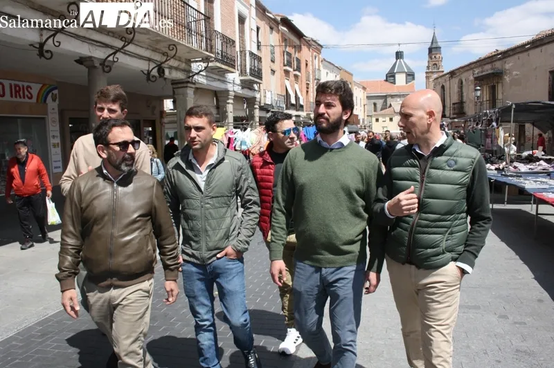 Juan García Gallardo visitaba este jueves Peñaranda para acompañar la candidatura de Vox