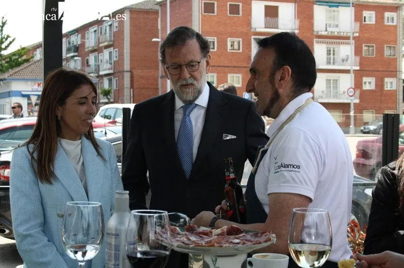 Mariano Rajoy visitaba este jueves el mercado semanal de Peñaranda