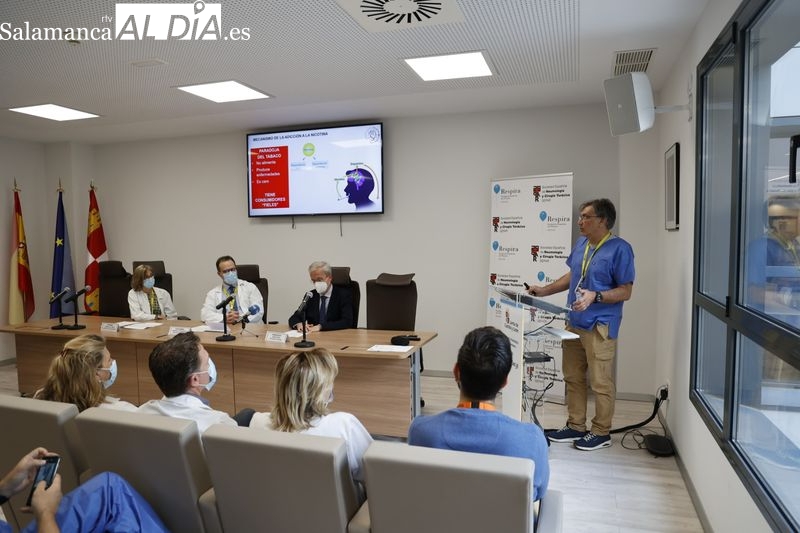 Presentación del proyecto para que el Hospital de Salamanca forme parte de la Red Global de Hospitales sin Tabaco. Foto de David Sañudo