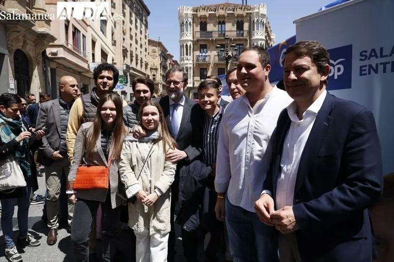 Visita a Salamanca de Mariano Rajoy, expresidente del Gobierno. Foto de David Sañudo