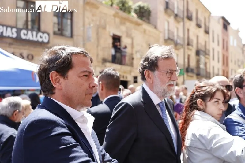 Visita a Salamanca de Mariano Rajoy, expresidente del Gobierno. Foto de David Sañudo