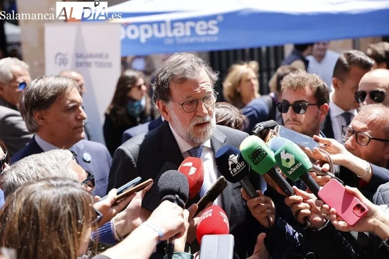 Visita a Salamanca de Mariano Rajoy, expresidente del Gobierno. Foto de David Sañudo