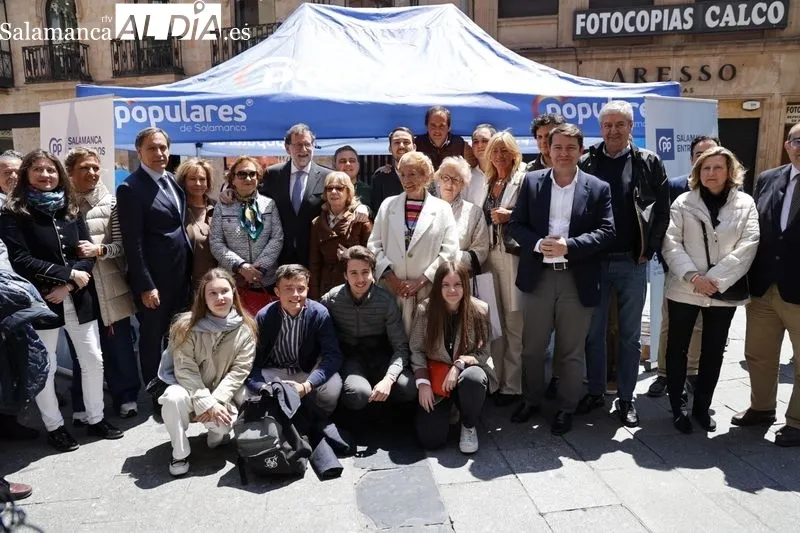 Visita a Salamanca de Mariano Rajoy, expresidente del Gobierno. Foto de David Sañudo