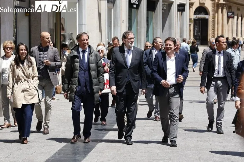 Visita a Salamanca de Mariano Rajoy, expresidente del Gobierno. Foto de David Sañudo