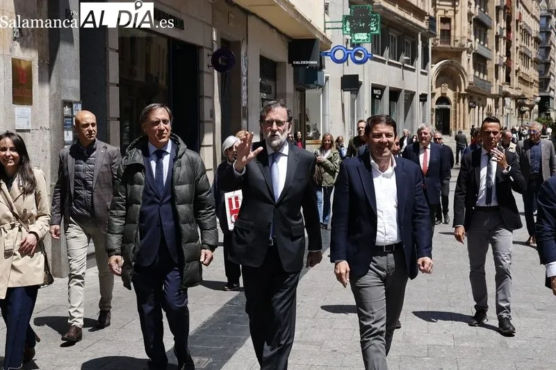 Visita a Salamanca de Mariano Rajoy, expresidente del Gobierno. Foto de David Sañudo