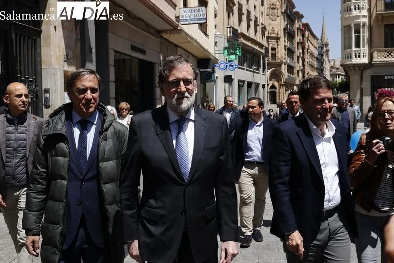Visita a Salamanca de Mariano Rajoy, expresidente del Gobierno. Foto de David Sañudo