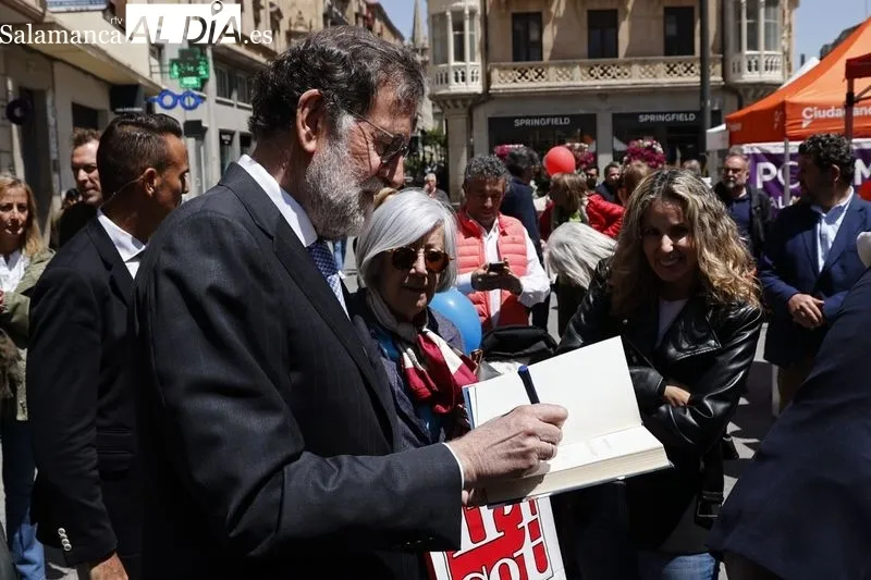 Visita a Salamanca de Mariano Rajoy, expresidente del Gobierno. Foto de David Sañudo