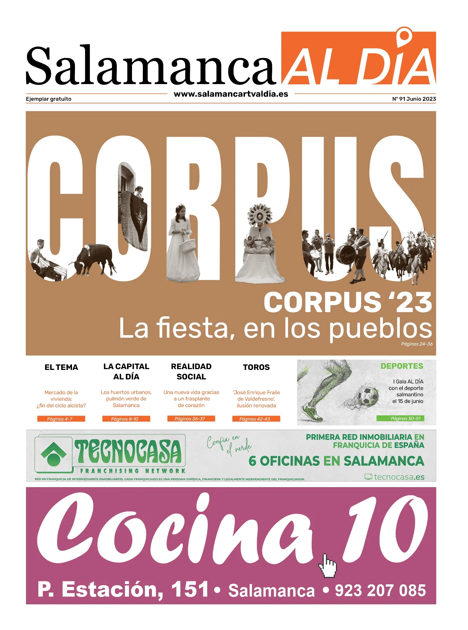 Foto 2 - Sale a la calle el n&uacute;mero de junio del peri&oacute;dico de papel SALAMANCA AL D&Iacute;A